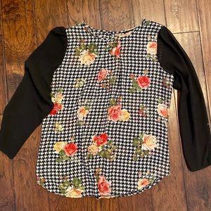 Houndstooth blouse